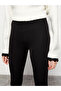 Two Mt Shop Quality Xside Black Women's Elastic Waist Plain Leggings - 3