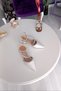 Mother of Pearl Leather Three Rows Jewelled 2.5 cm Heeled Ballerina Evening Dress Women's Shoes - 4