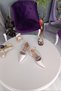 Mother of Pearl Leather Three Rows Jewelled 2.5 cm Heeled Ballerina Evening Dress Women's Shoes