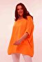 Women's Large Size Extra Comfortable Linen Salmon Blouse