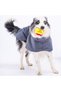Gray Colombia Medium and Large Breed Dog Raincoat Dog Outfit Dog Dress - 2