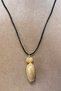 Tuğba 6667 Handmade Stone Citrine Necklace with Seashell Figure - 37 cm - 2
