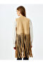 Long Tasseled Faux Suede Vest - 4