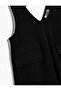 V-Neck Pocket Detail Viscose Blended Sling Dress - 3