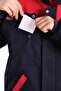 معطف عمل عاكس باللون الأزرق الداكن 7-7 Gabardine Im Model معطف عمل مبطن بالصوف - 3