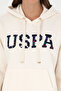Women's Cream Hooded Sweatshirt 50298586-Vr071 - 6