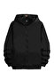 Unisex Hooded Zipper Sweatshirt Large Size