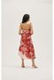 Natural Lyocell Fabric Preferred Skirted Dress with Ruffles and Straps - My - - 4