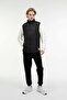 Men's Stand Collar Full Zipper Vest MLBRTVEST Black - 2