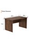 Writing Table With Desktop Socket And USB AC Port - Brown - 3