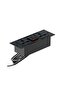 White MP1-WO-WHT-PM Writing Table with Power Module, Power Strip Desktop Socket Board - 7