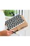 Canvas Notebook, Black & White Hearts - 3