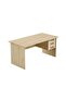 MP1 160x80 Writing Table With Hanging Pedestal - Oak
