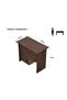 MP1 100x60 Writing Table with Mobile Drawer - Modern Office Desk for Home and Office (Brown) - 4