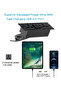 Brown MP1-WO-BRN-PM Writing Table with Power Module, Power Strip Desktop Socket Board - 5