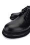 Men's Genuine Leather Black Analin Casual Shoes - 3