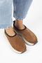 Adela Women's Genuine Leather Sabo Tan Slippers - 3