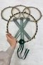 Glitter Bridal Tambourine Emerald Green, Bridesmaid Wedding Henna Night Circumcision Bachelorette Bride 25cm 1 Piece - 5