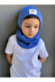 Unisex Indigo (1-5 YEARS) Ribbed 100% Cotton Beanie Neck Collar Set (LASNMAN PRICE) - 5