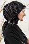 وشاح نسائي ناعم ذو مربعات صغيرة