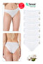 Özkan 23924 6 Pack Women's Cotton Modal Flexible Soft Slip Panties