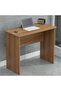 Modern MP1 Study Table, 80x40 with Black BS02 Desktop Socket Natural Dijon Walnut - 4