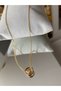 Women's Minimal Heart Necklace Gold and Silver Color