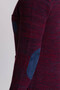 Gray Slim Fit Wool Men's Knitwear Jacket Claret Red - 32214.17K - 3