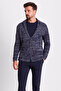 Gray Slim Fit Wool Men's Knitwear Jacket Navy-Blue - 32214.17K