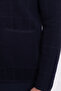 Checked Bag Pocket Slim Fit Men's Knitwear Jacket Navy Blue - 11225.21K - 6