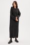 Women's Anthracite Bicycle Collar Hair Braided Tricot Dress - 3