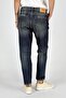Normal Waist Normal Leg Crop Dark Blue Women's Denim Trousers 251 Lcf 121004 Funny Francesca - 3