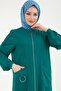 Elastic Sleeves, Pockets, Zipper Closure, Wear and Go Emerald 24Yt546 - 4
