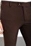 Straight Super Slim Fit Men's Trousers Brown - 38115.22K - 2