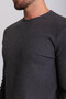 Slim Fit Long Sleeve Crew Neck Men's T-Shirt Anthracite - 36679.21K - 3