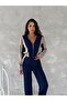 WOMEN'S TREND TRACKSUIT SET, STAND COLLAR, ZIPPERED, WIDE-LEG, SIDE-STRIPED, AYSHO MODEL - 5