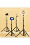 black Mobile phone live support photo tripod multi-functional video recording selfie landing tripod