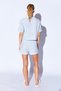 Rozy Organic Cotton Muslin Striped Shirt and Shorts Home Pajama Set |   Mkw169989-01 - 5