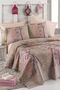 طقم بيكيه مطبوع مزدوج Urla Beige