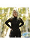 Mokashopin Women's Shoulders Tulle Turtleneck Viscose Fabric Blouse - 6