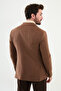 Straight Slim Fit Bag Pocket Mono Collar Premium Wool Men's Jacket Camel - 44306.22K - 4