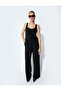 U-Neck Sequined Sleeveless Evening Blouse - 2