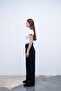 Cotton Stitched Trousers Black - 5