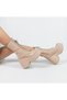 Beige Zippered Lace-Up Below the Knee Platform Heel Women's Boots - 3