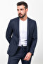 Plain Slim Fit Bag Pocket Mono Collar Drawstring Men's Suit - 4