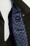 Striped Slim Fit Wide Collar Double Breasted Classic Men's Suit Khaki - 45348.24K - 6