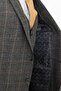 Plaid Slim Fit Jumpsuit Collar Men's Suit Black - 45291.23K - 5