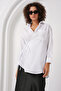20271 Long Double Breasted Shirt - White - 4