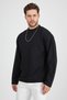 Half-Neck Long Sleeve T-Shirt Relaxed Fit - 6