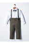 Baby&Child Salopet Set Trousers Shirt Bow Tie - 4